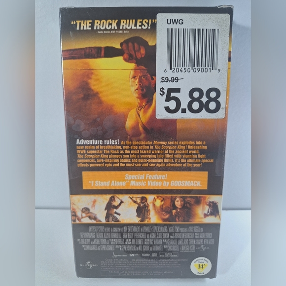 The Rock The Scorpion King New VHS - Picture 2 of 10